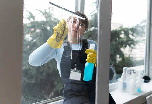 Nettoyage de vitres intérieures et extérieures au Chambon-Feugerolles